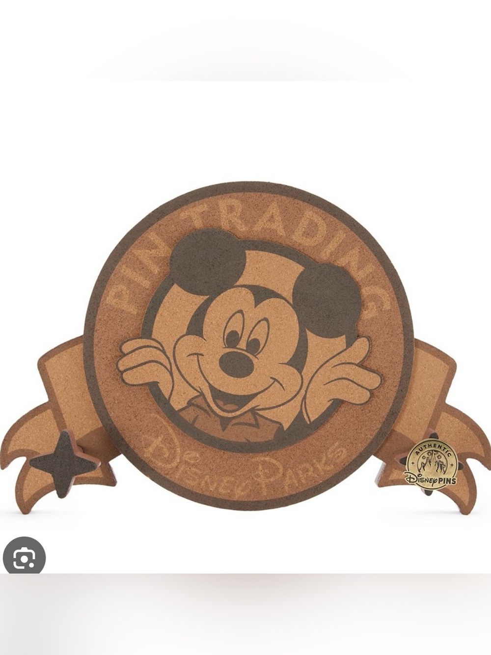 Disney Parks Pin Trading Mickey Mouse Pin Board 25th Anniversary NEW IN BOX